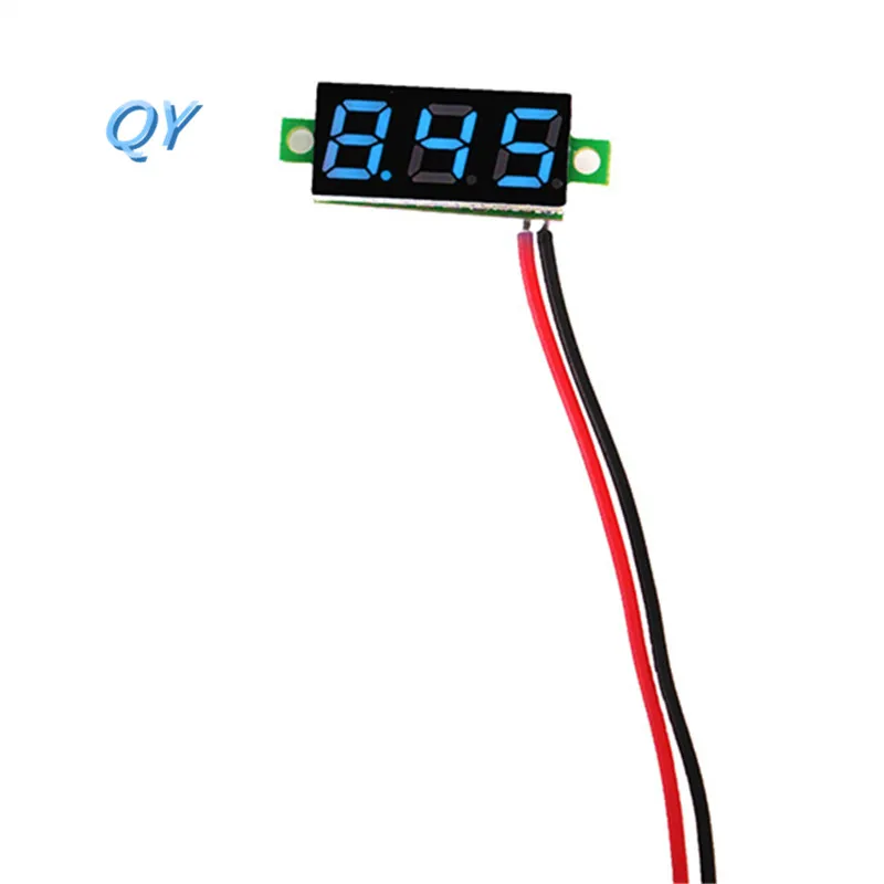 0 28 дюймов синий 2 5 V-30 V Мини цифровой вольтметр Напряжение метр тестер