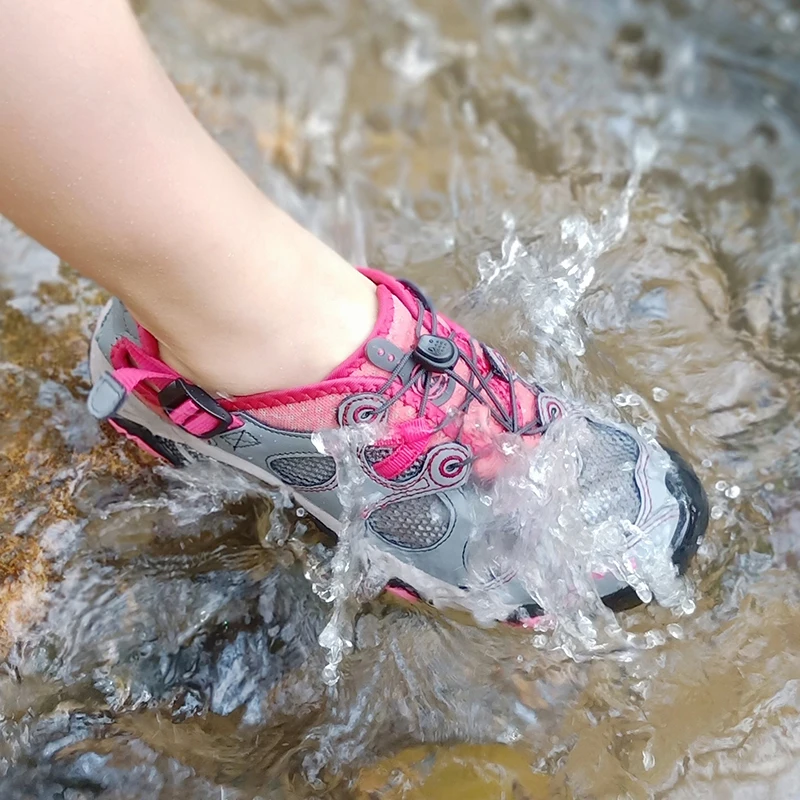 Clorts Women Beach Shoes Aqua PU Mesh Wading Quick Dry Upstream Sandal 3H021C | Спорт и развлечения