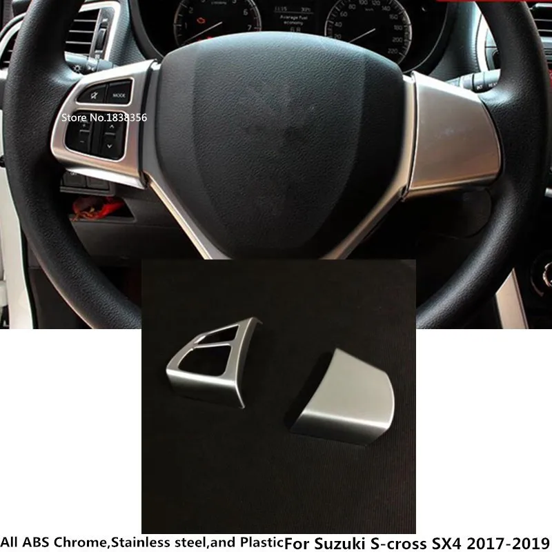 Для Suzuki S Cross Scross SX4 2017 2018 2019 2020 ABS хромовый детектор Стик рулевое колесо фоторамка