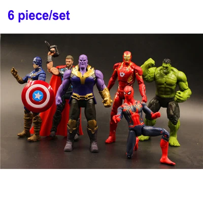 24 шт./компл. Hasbro Марвел Мститель фигурка игрушки Халк Капитан Америка Железный человек паук супер герой Модель Куклы Детский подарок - Цвет: 2