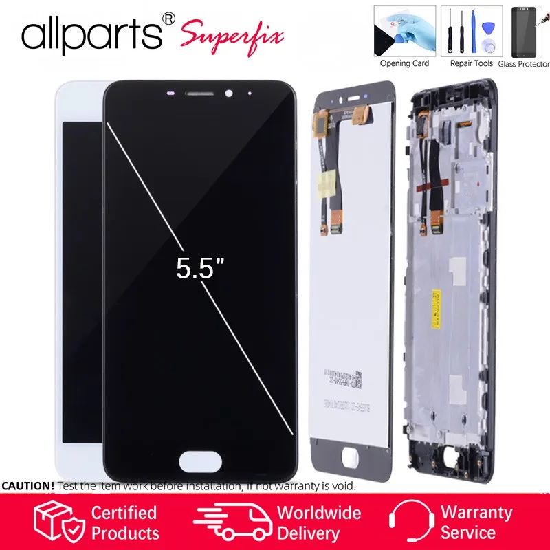 Протестированный 5 ''ЖК-дисплей для MEIZU M5 NOTE сенсорный экран с рамкой lcd note