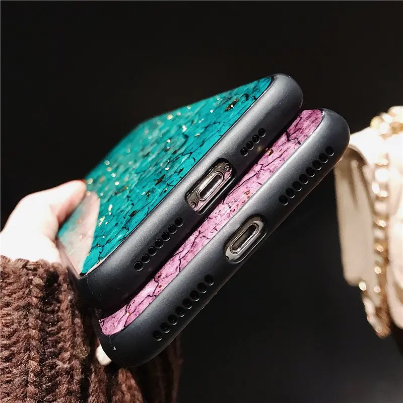 Чехол Kerzzil с золотой фольгой Блестящий Мягкий чехол для Samsung S8 S9 S7 edge роскошный