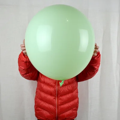 green 5 шт. 18 дюймов Большие латексные воздушные шарики для гелия воздушный шар для моделирования украшения детский душ День рождения Свадьба вечеринка Декор розовый синий - Цвет: green