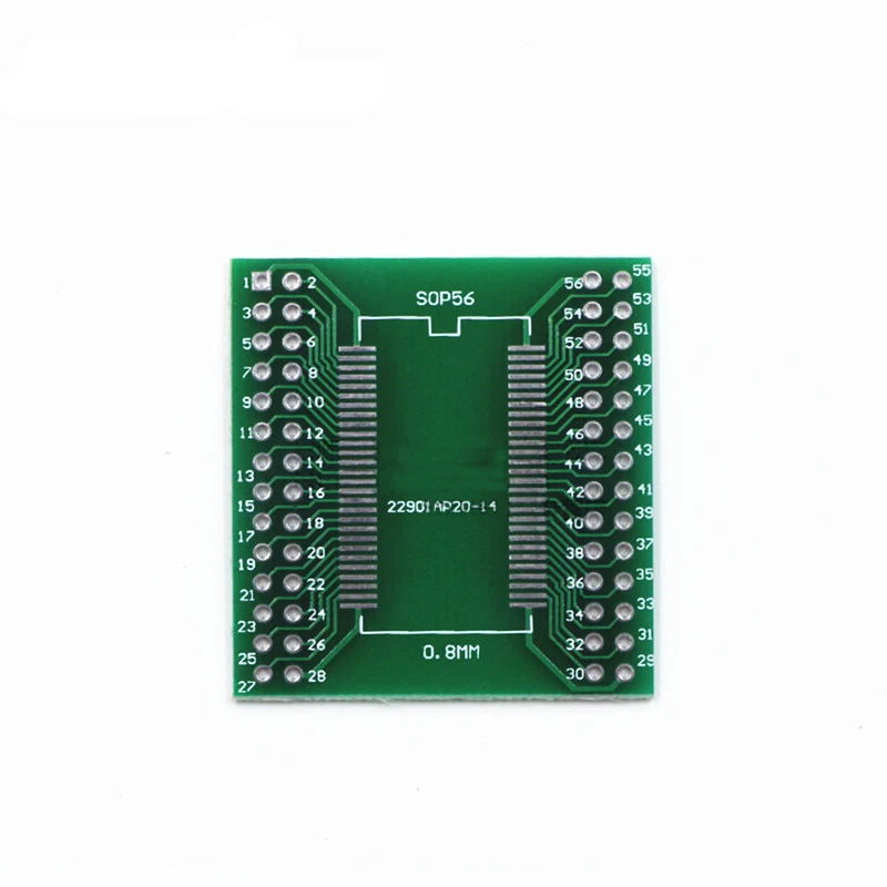 TSOP56 Tssop56 к DIP56 программатор адаптер PCB пластина для 0 635 и 8 шаг RT809H/F TL866CS/A TNM5000 XELTEK