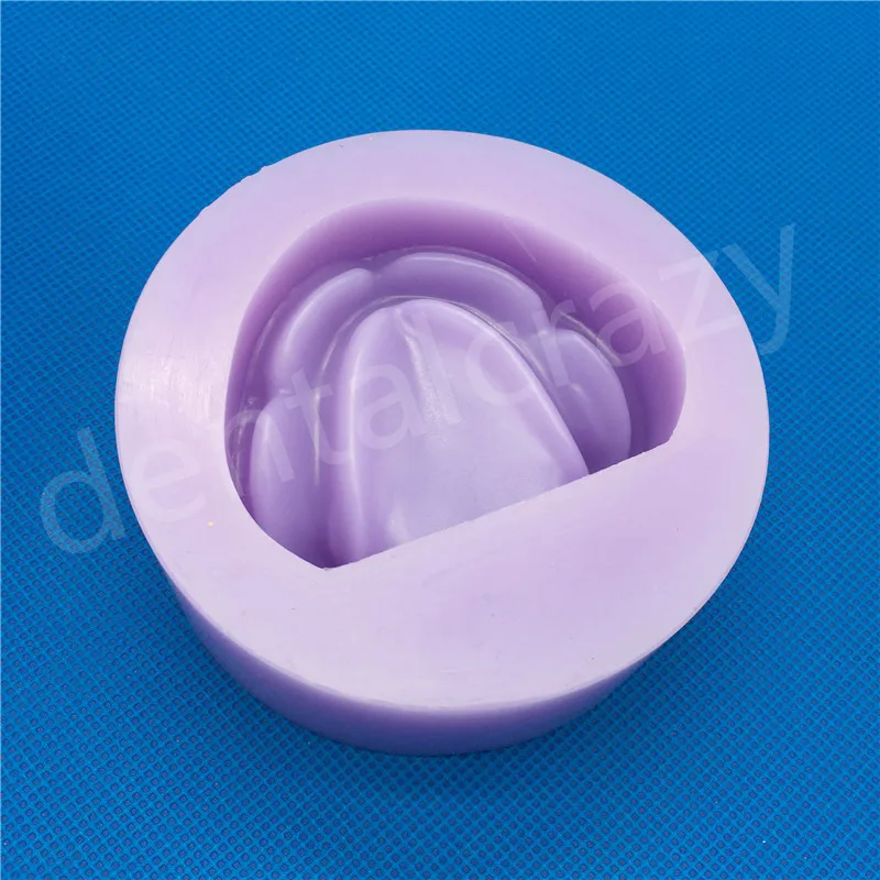 Гипс стоматологический модель формы Edentulous Jaw Base Silicon Complete Block-фиолетовые