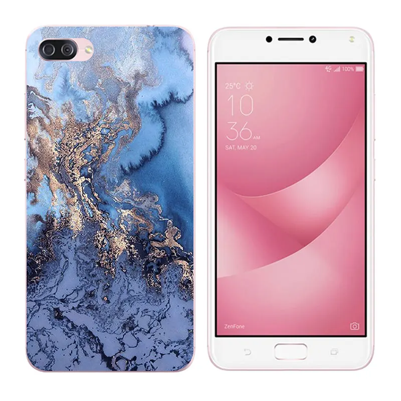 Silicone Cases For Asus Zenfone 4 Max ZC520KL 5.2&quot DIY Soft TPU Back Cover Pine Printing |