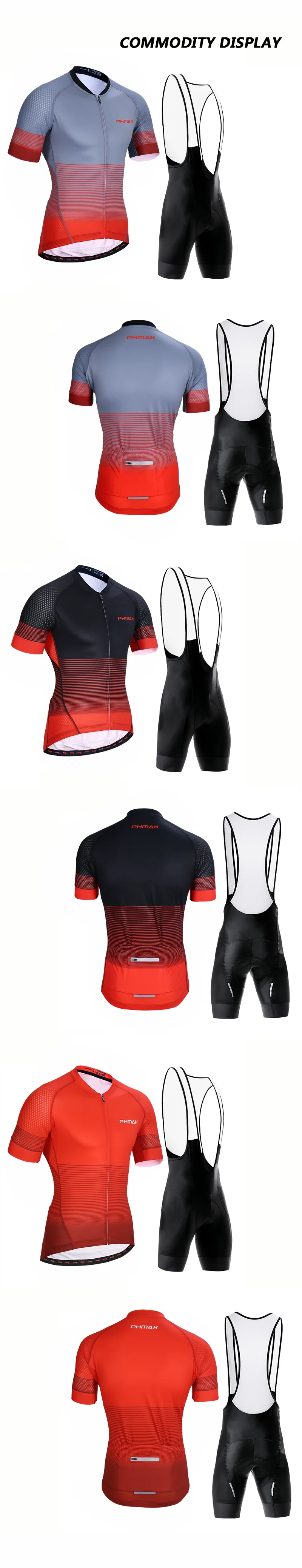 PHMAX с короткими рукавами, комплект для велоспорта, быстросохнущая MTB велосипедная одежда, летние велосипедные шорты, комплект велосипедной одежды для мужчин
