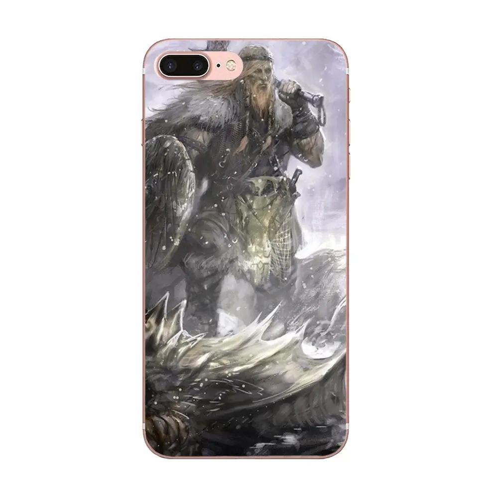 Силиконовый чехол Vikings Serie 4 для Samsung Galaxy Note 5 8 9 S3 S4 S5 S6 S7 S8 S9 S10 mini Edge Plus Lite Diy рисунок