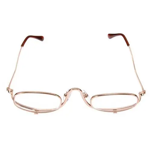 Женские регулируемые откидные 3x увеличительные двойные 2 линзы очки для макияжа