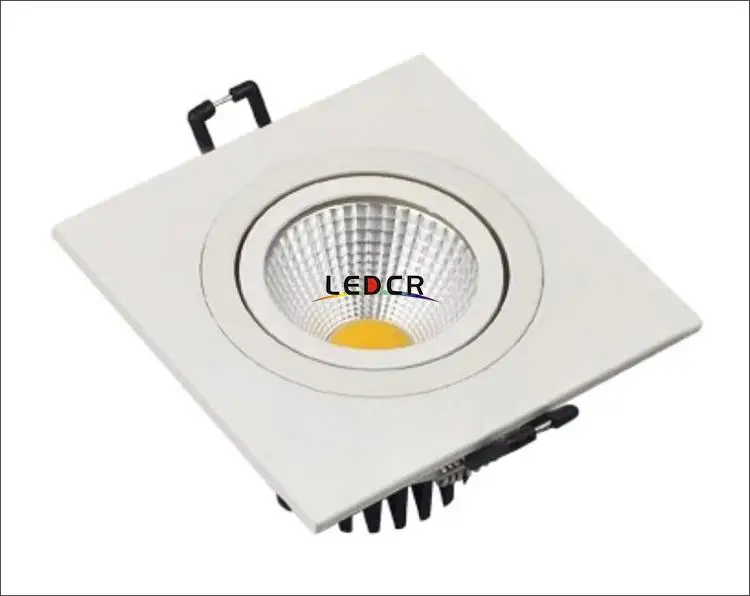 Квадратные встраиваемые потолочные светодиодные светильники COB 10 Вт 15 110-240 В