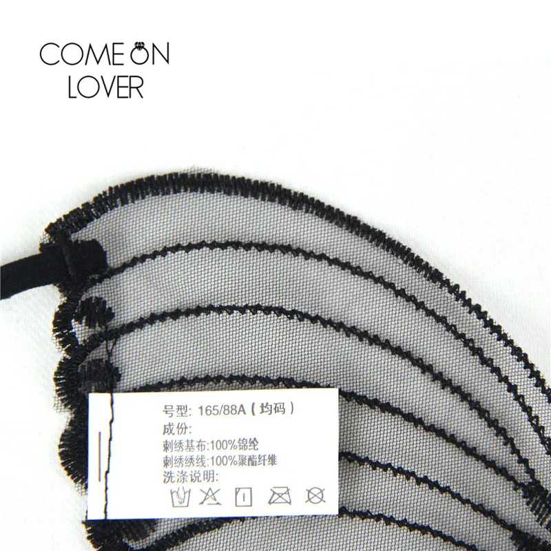 Comeonlover, эротическое боди, боди, прозрачное, с бабочкой, кружевное, плюшевое белье, боди En Dentelle, Сетчатое, цельное белье, RI80762
