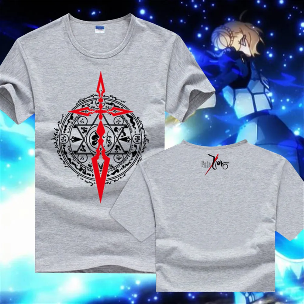 Футболка для косплея аниме Fate Zero удобная рубашка с принтом саблейного луча