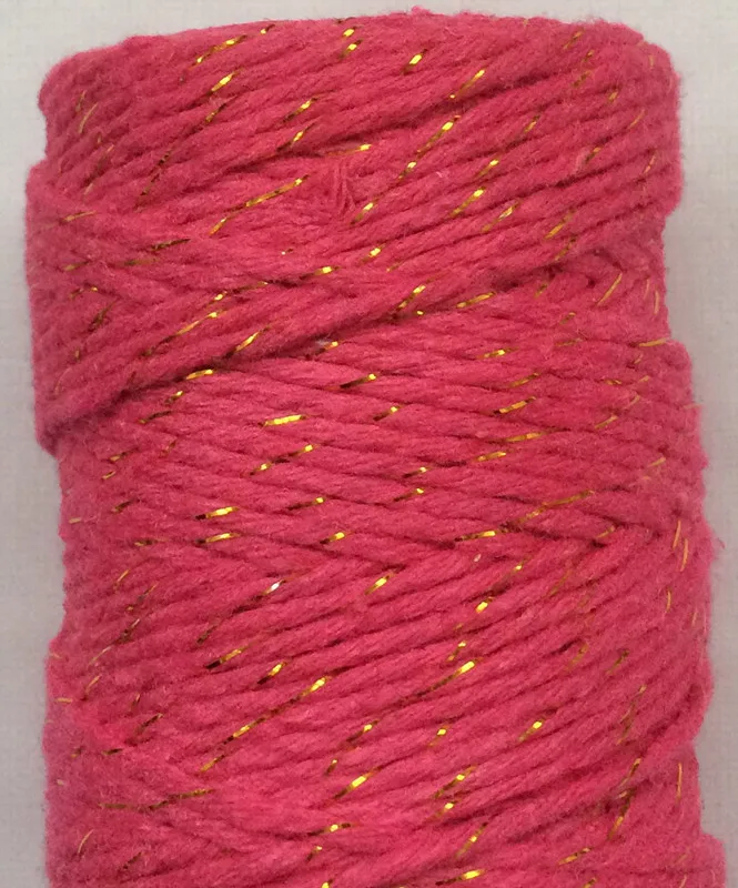 rose gold 1 шт добавить все виды металлический хлопковый шпагат Бейкера для упаковки подарков(11 видов цветов), Золотой шпагат, металлическая катушка по EMS - Цвет: rose gold