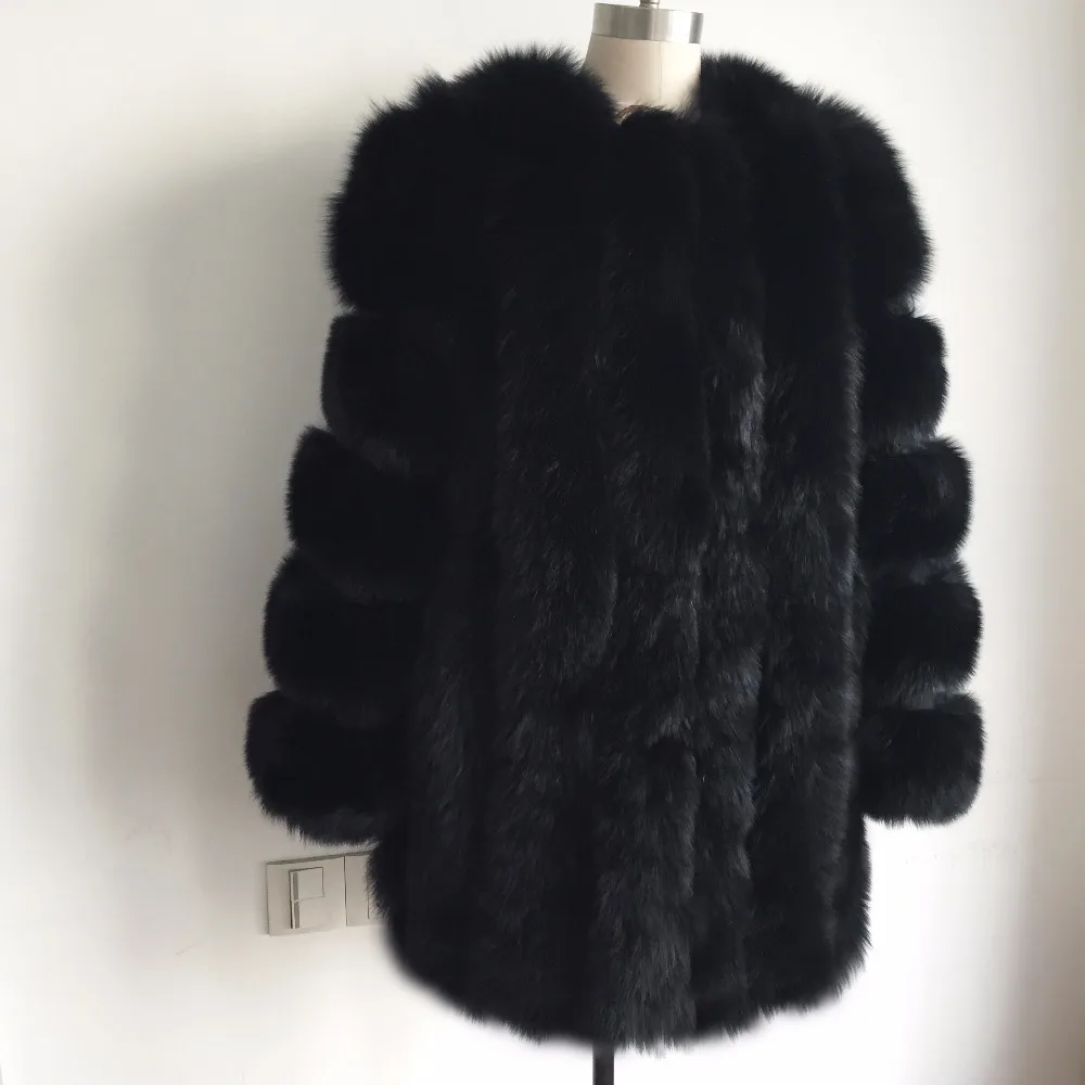 Винтажное длинное пальто с натуральным лисьим мехом теплая зимняя одежда опт и