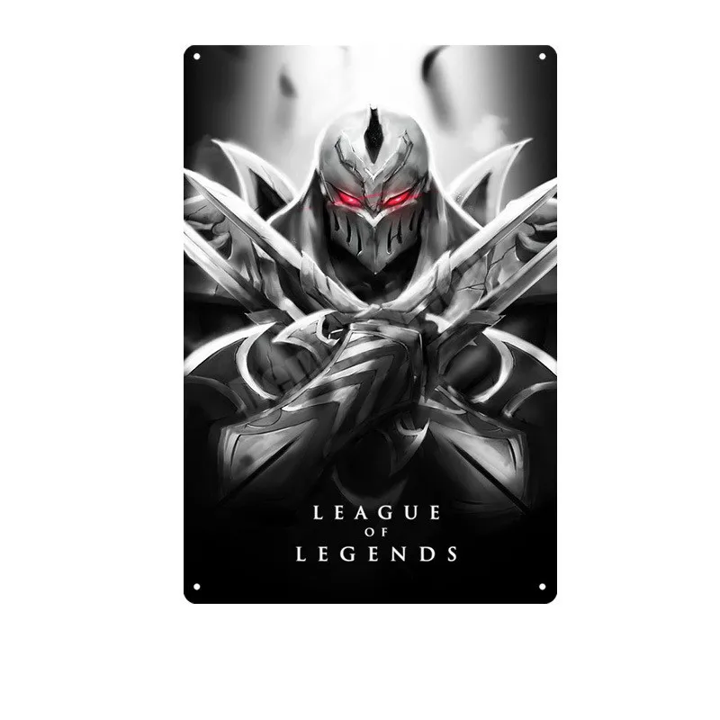 League of Legends табличка винтажная металлическая жестяная вывеска для паба бара