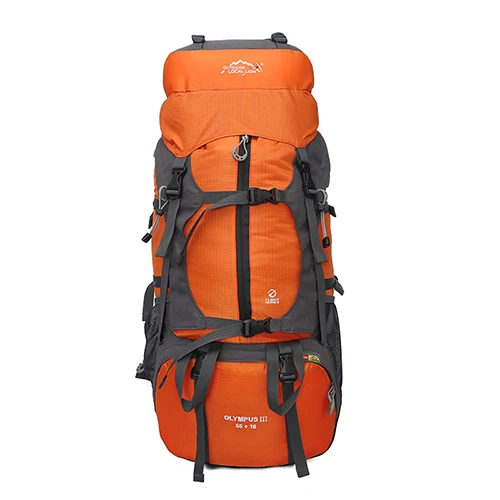 Orange Открытый рюкзак 65L водонепроницаемый походный рюкзак для альпинизма треккинга кемпинга горные дорожные сумки рюкзак рюкзаки - Цвет: Orange
