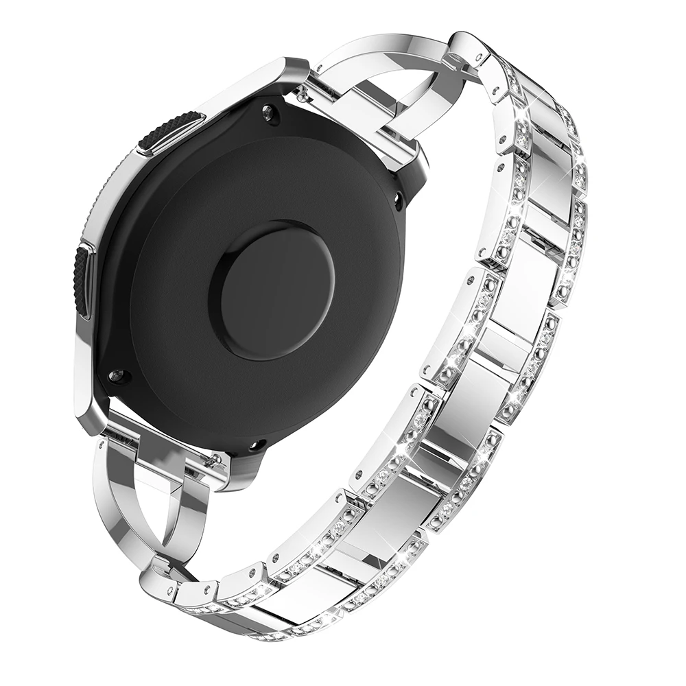 Для Amazfit Bip Pace Stratos 2 ремешка 22 мм 20 мм металлический браслет из нержавеющей стали для женщин samsung Galaxy Watch 46 мм 42 мм S3