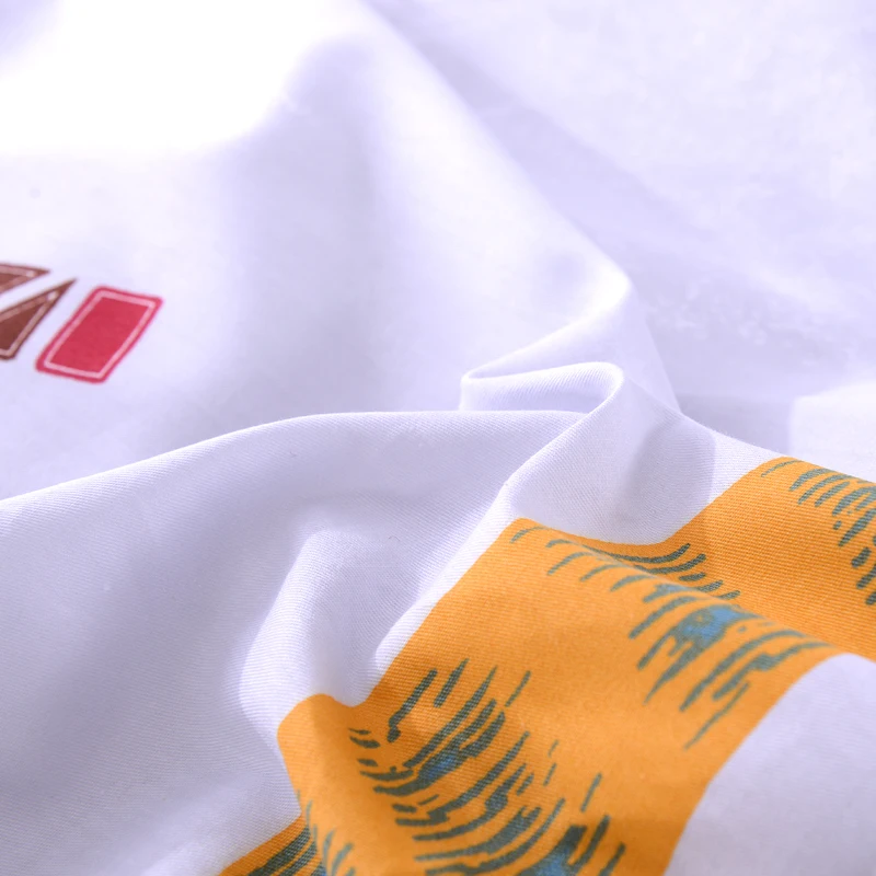 Постельные принадлежности с рисунком белого и синего перьев 1 шт. пододеяльник на