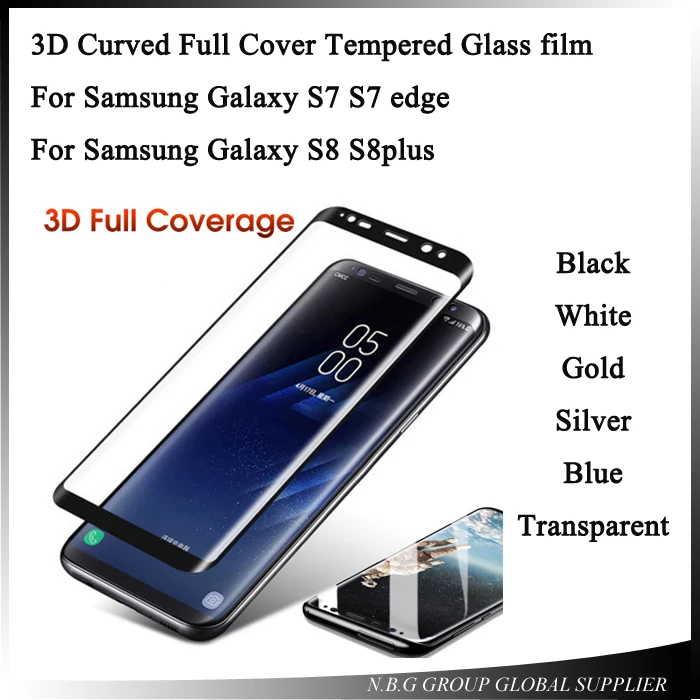 30 шт./лот 3D изогнутое полное покрытие закаленное стекло для Samsung Galaxy S8 Plus Защита