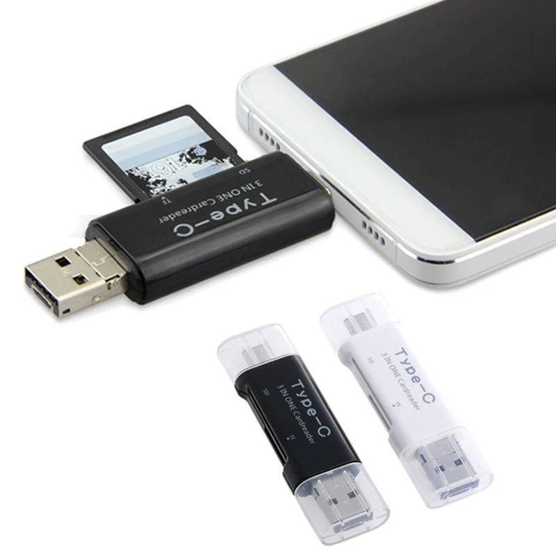 Type C и Micro USB и USB 3 в 1 устройство для чтения карт SD TF Универсальный OTG адаптер передачи данных Android телефоны компьютерные удлинители
