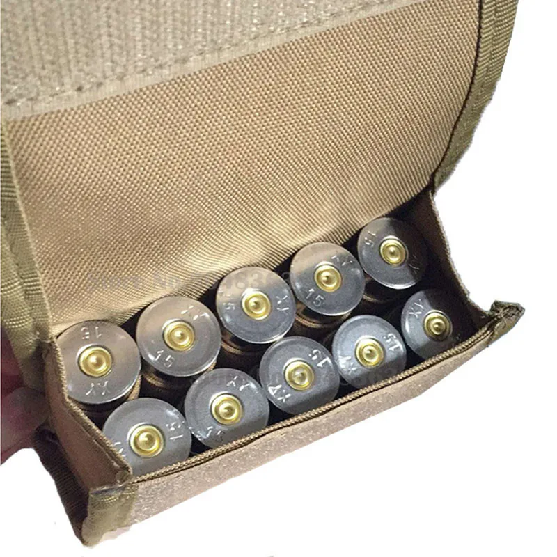 10 круглых держателей Shotshell для перезагрузки Molle чехол 12 калибра/20 г сумка магазина
