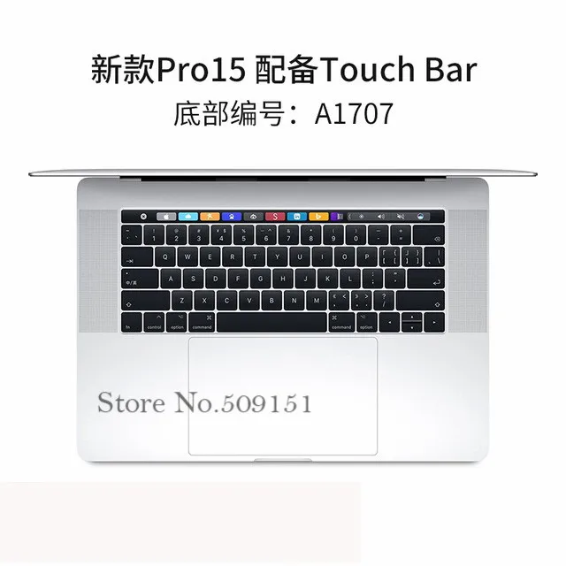 Pro 15 touchbar Американская пленка для клавиатуры из ТПУ кожи протектор для Apple macbook Air Pro с retina 11 12 13 15 17 Touch Bar 13,3 15,4 беспроводной волшебный ТПУ - Цвет: Pro 15 touchbar