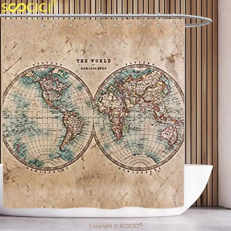 Водонепроницаемая занавеска для душа коллекция украшений в виде земляных