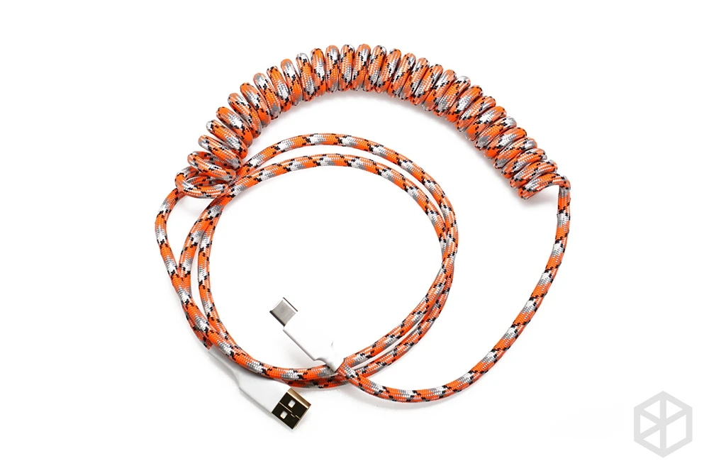Нейлоновый usb c порт спиральный кабель провод механическая клавиатура GH60 USB кабель Тип c USB порт для покера 2 GH60 Комплект клавиатуры DIY