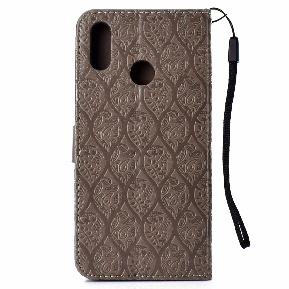 P смарт + Флип кожаный чехол для Huawei Smart Plus 6 3 &quotPSmart /Nona 3i 3D Vines Роскошный телефона