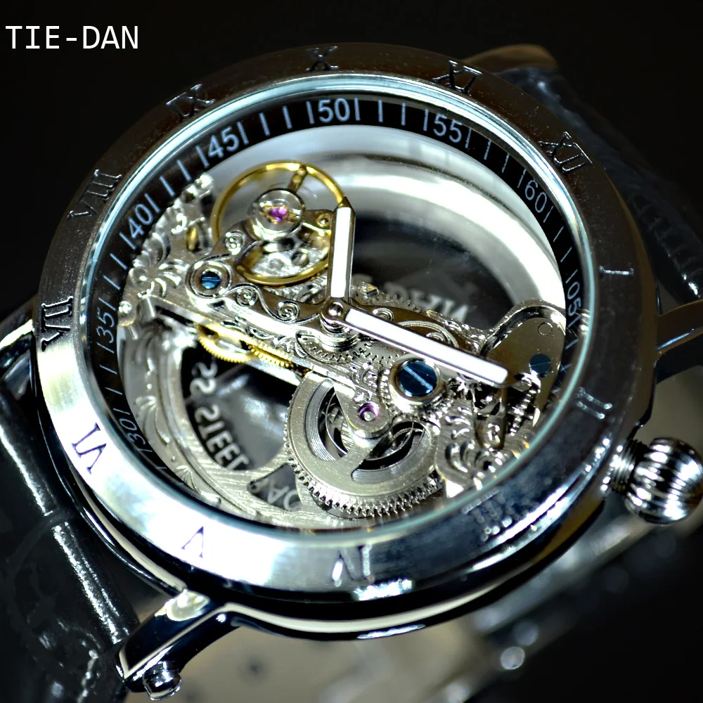 Роскошные брендовые автоматические механические часы TIEDAN Tourbillon мужские