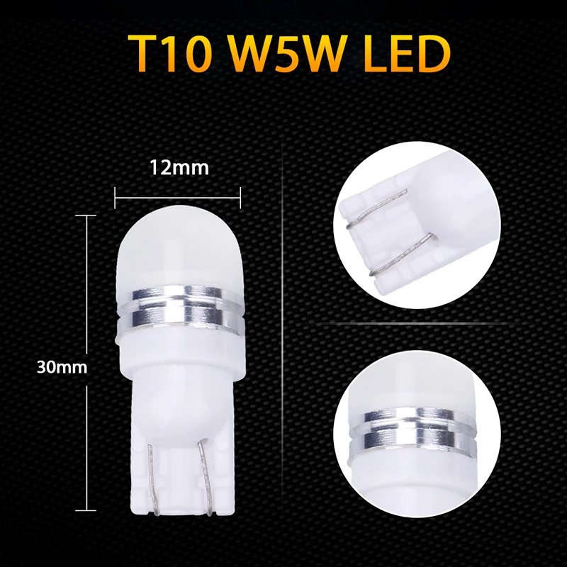 Светодиодная лампа hlxg Luz для T10 W5W 147 с клиновидным цоколем боковая автомобиля