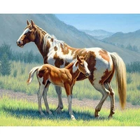 diamond painting full drill square steppe horse mosaic diamond painting cross stitch embroidery home decorationsouvenir gifts