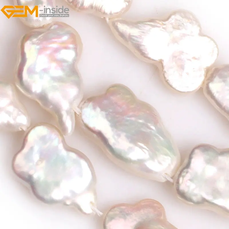 Бусины с жемчугом Эдисона в форме бабочки 15 дюймов | Украшения и аксессуары