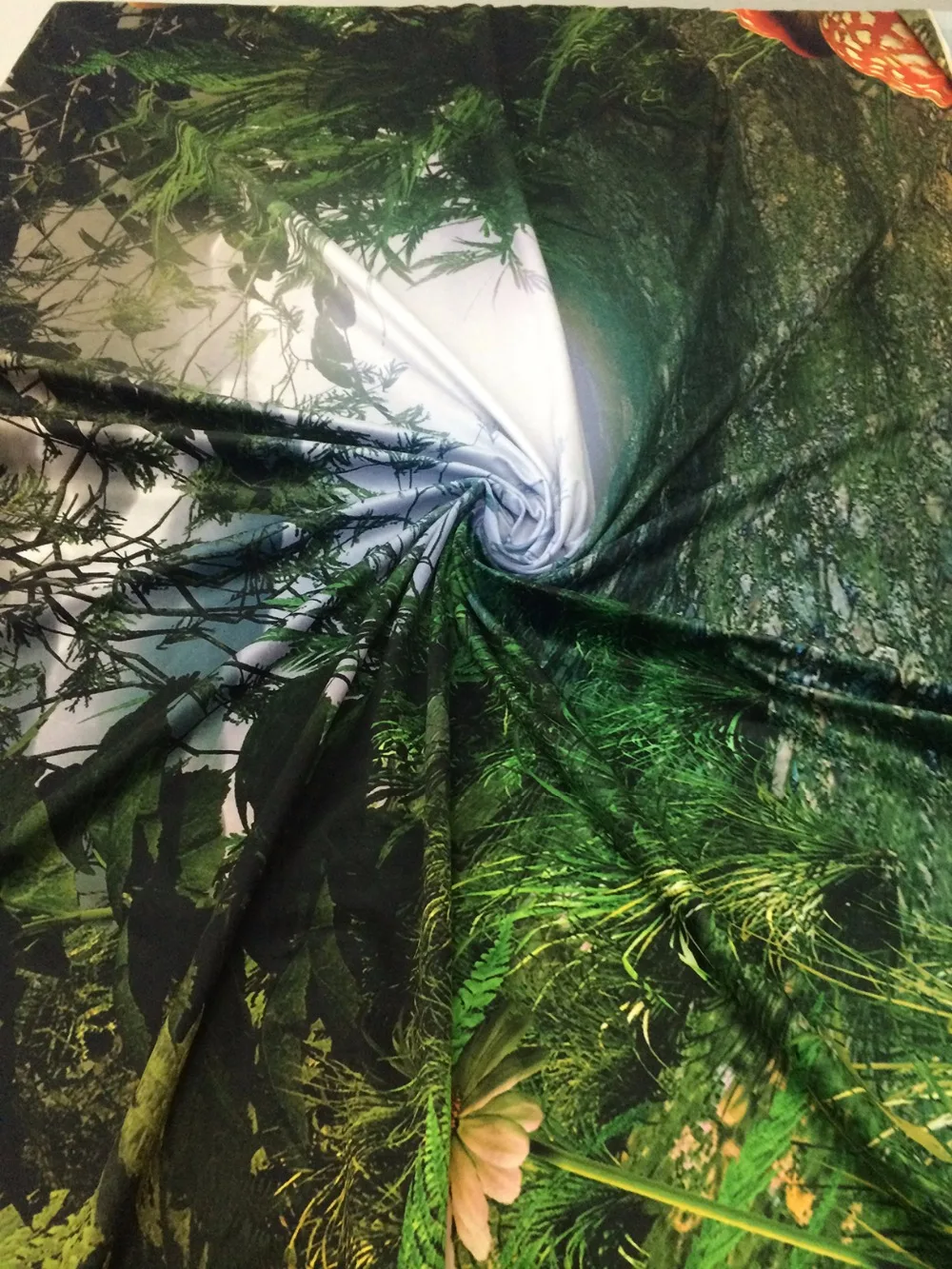 Винилбд фон для фотосъемки Сказочный с лесом декорационный детской грибами |