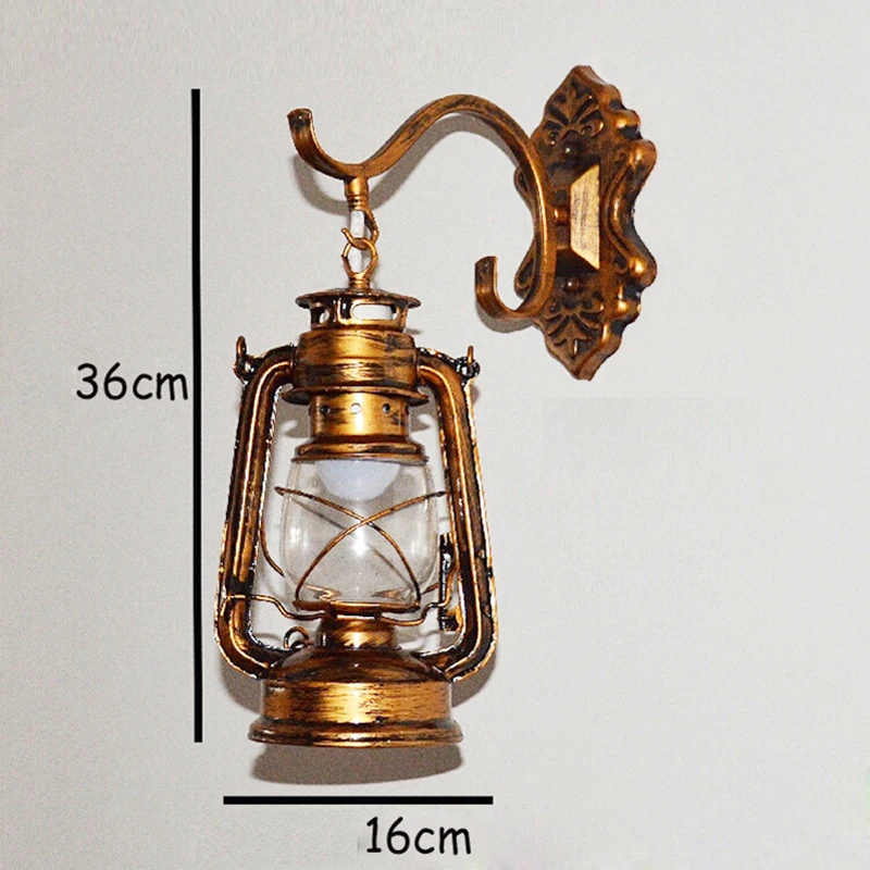 Светильник Настенный керосиновый в европейском ретро стиле лампа e27 для