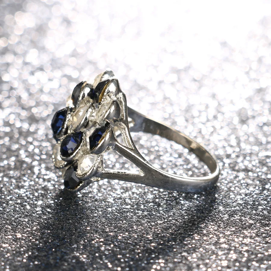 2021 модные Echte чистый цветы в стиле Ретро кольца Anillos для женщин ювелирные изделия