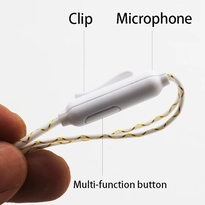 Светящиеся в темноте наушники-вкладыши 3 5 мм с микрофоном | Электроника
