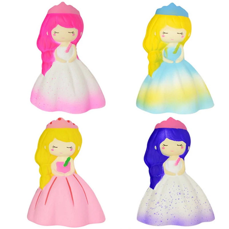 Jumbo Kawaii Princess Girl Мягкая кукла медленно восстанавливающая форму мягкая сжимаемая