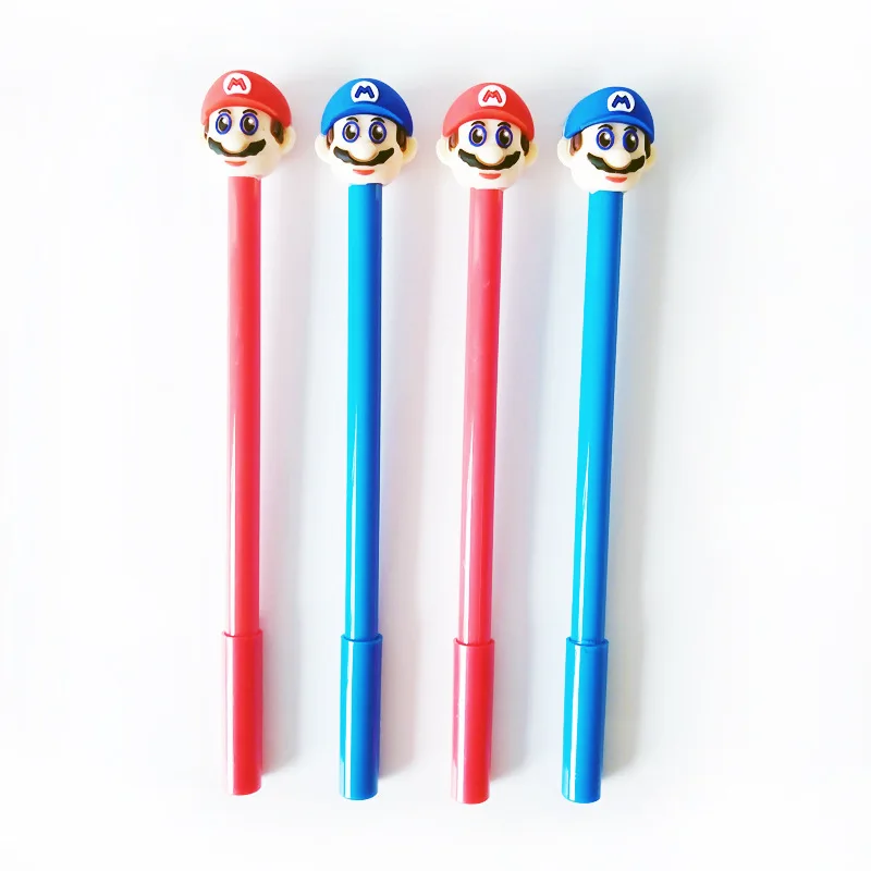 

2 pcs/lot Super Marie Mario Gel Pen Signature Pen Escolar Papelaria School Office Supply Promotional Gift