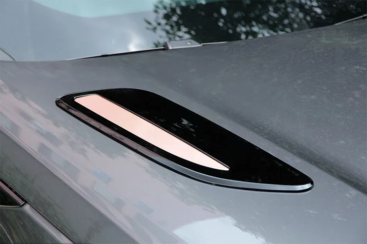 Автомобильные аксессуары для Range Rover Velar 2017 2018 2019 ABS Rose Gold выходное отверстие крыла
