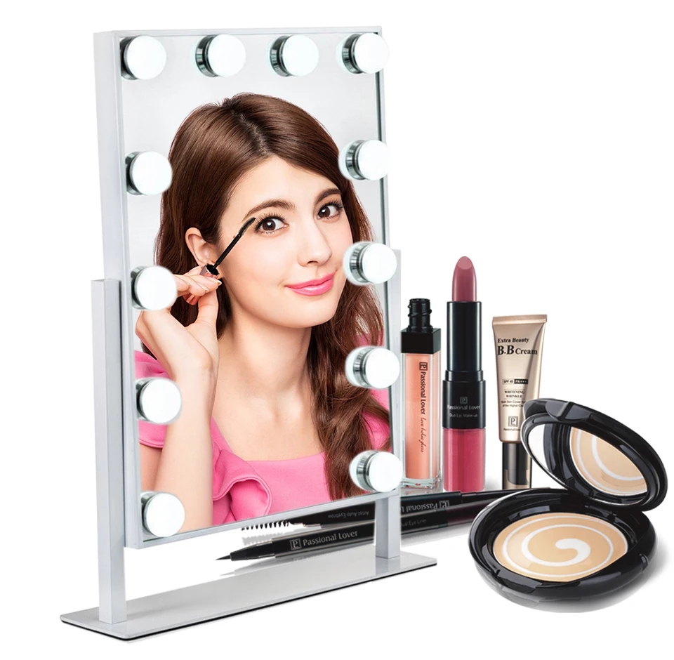 Waneway Голливуд Стиль белый Макияж косметическое зеркало с свет затемнения