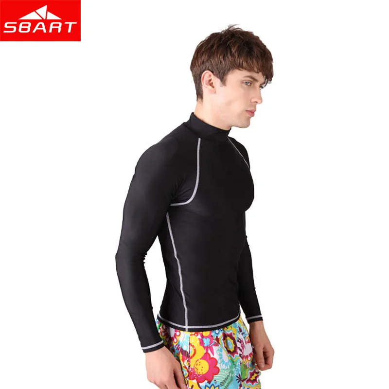 Мужские мокрые костюмы SBART с коротким длинным рукавом топы защитой от УФ лучей