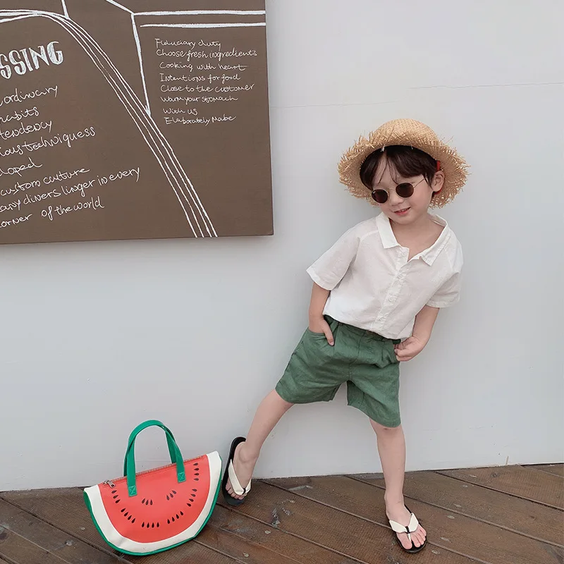 Летние модные повседневные хлопковые льняные штаны до колена в Корейском стиле