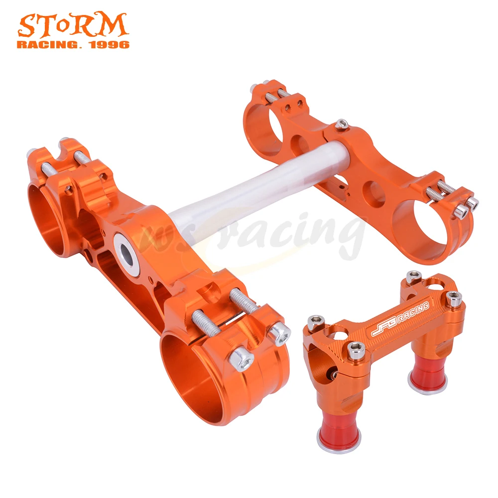 

Triple Tree Clamps Steering Stem Handlebar and Bar Riser Mount Clamp For KTM SX SXF EXC EXCF XCW XCFW 125 250 350 450 530 03-12