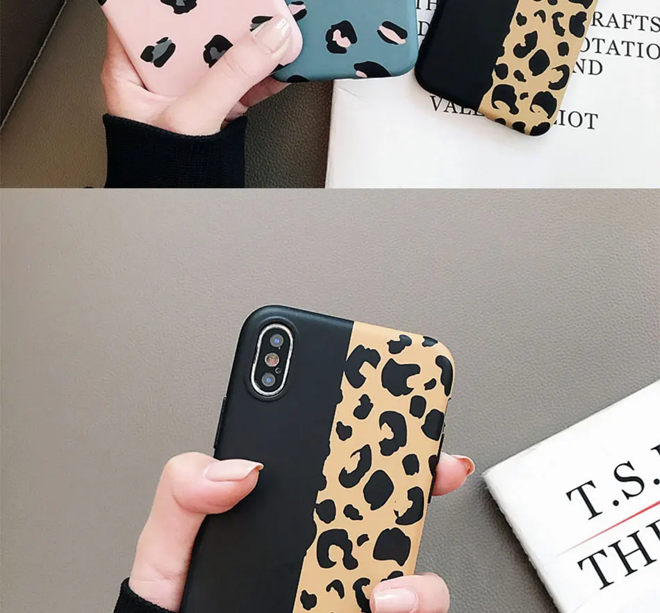 Модный Цветной леопардовый чехол для телефона для iphone XS Max XR X чехол для iphone 6 6s 7 8 plus задняя крышка роскошный мягкий чехол s Capa