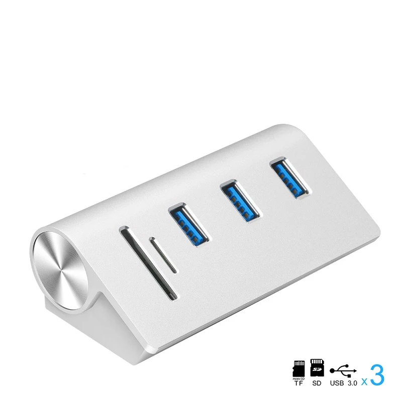multi usb 3.0 hub 3 port adapter splitter Power Interface SD TF Card Reader for MacBook Air computer laptop pc accessories | Компьютеры и