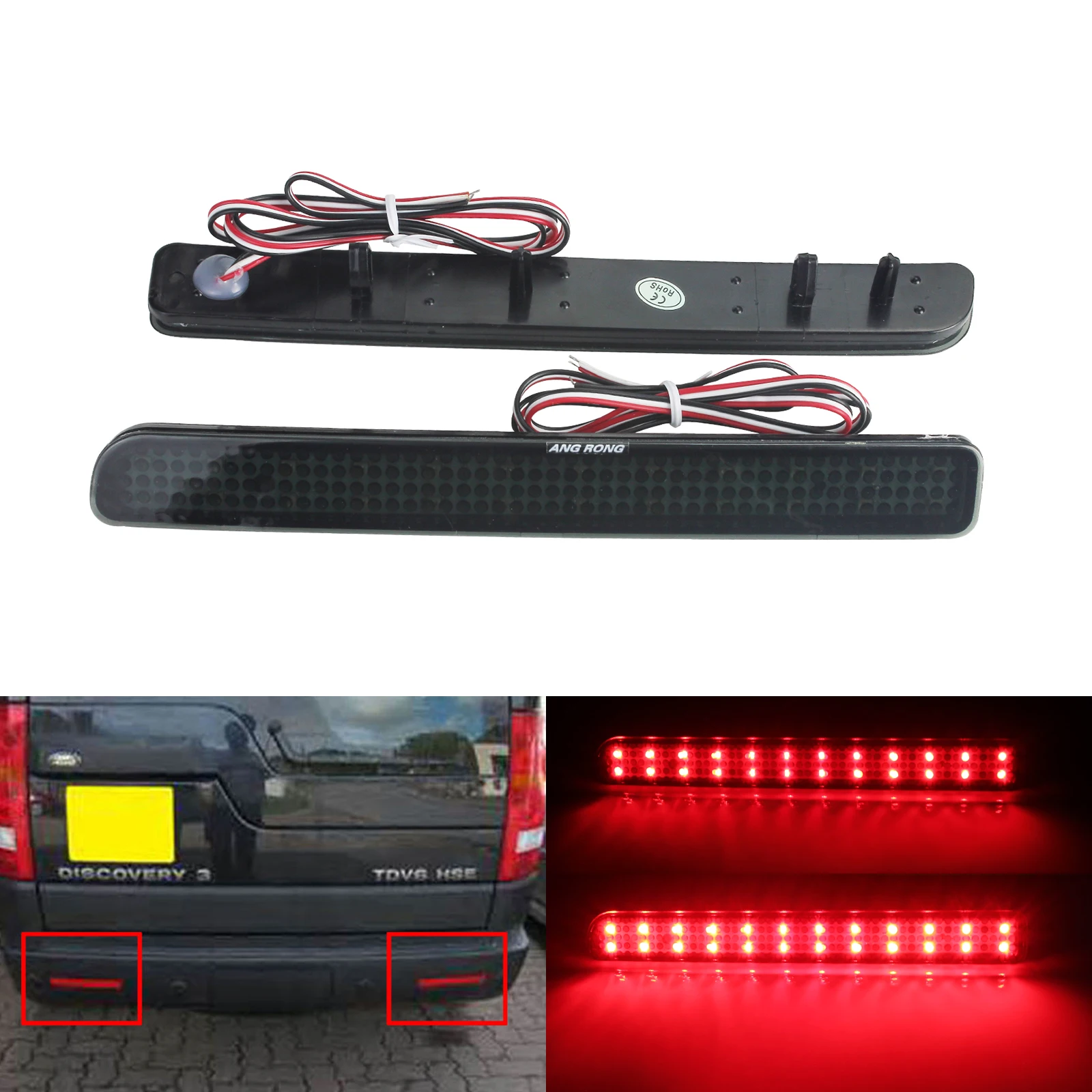 

ANGRONG LED Rear Bumper Reflector Reverse Light For Rover Discovery LR3 LR4 Range Sport L320