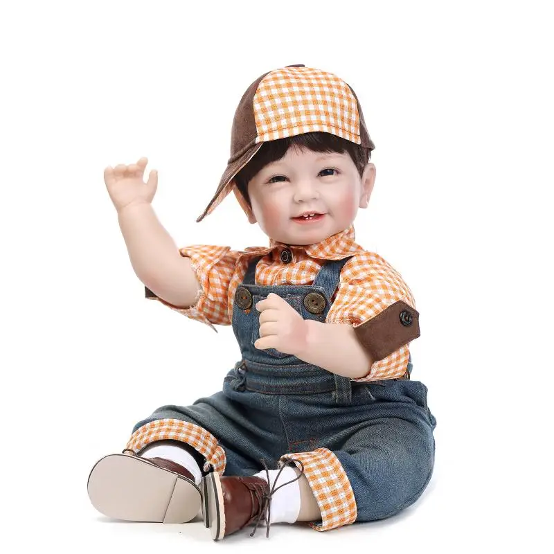 Силиконовые виниловые игрушки для новорожденных реалистичные мальчиков подарок