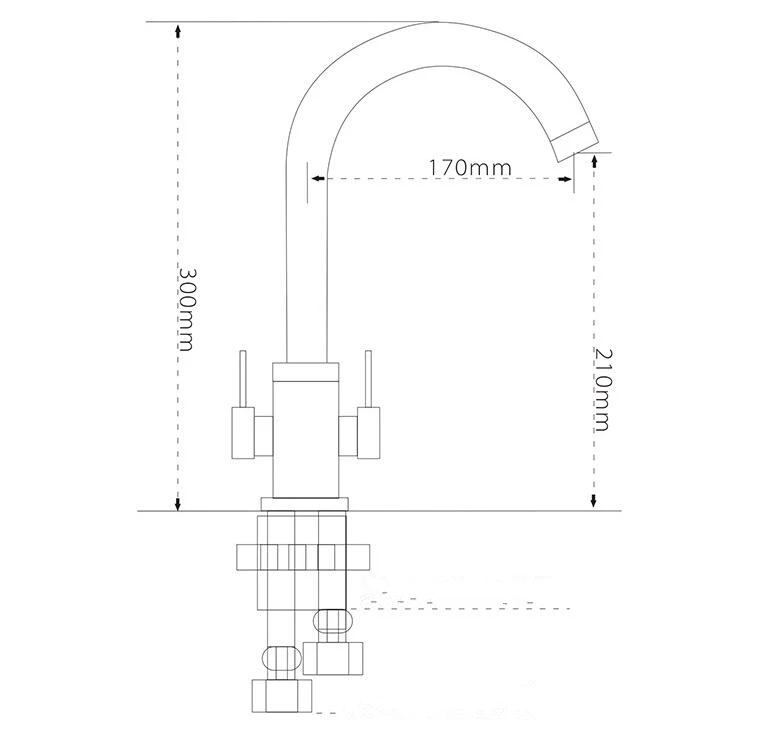Оптовая и розничная продажа модный кухонный смеситель черного цвета для