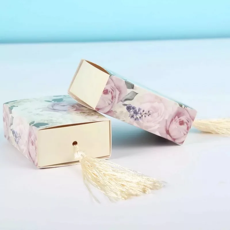 50 шт. коробка для конфет в форме ящика коробки шоколада свадебные сумки милый